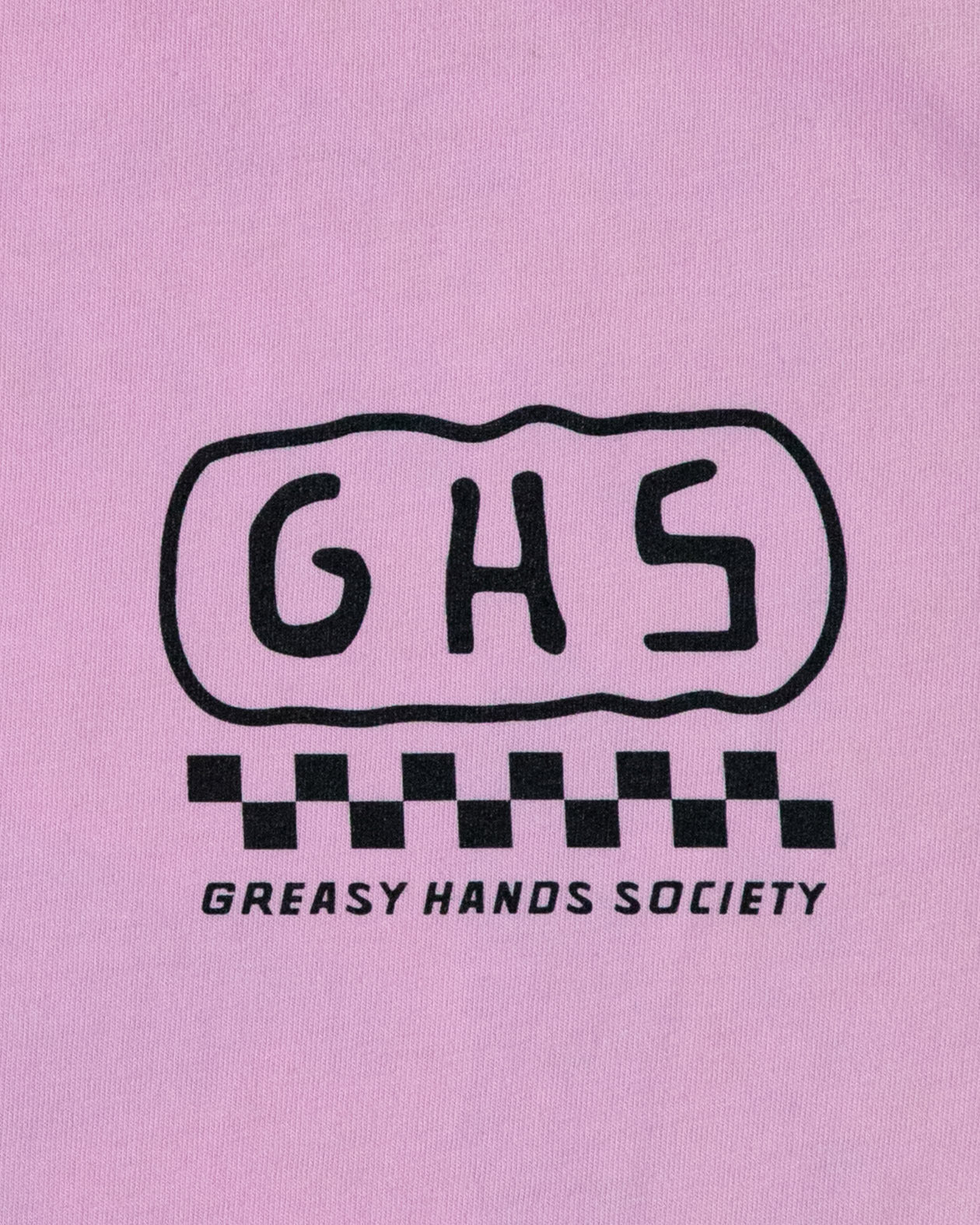 GHS Engineered pink long sleeve shirt front chest detail