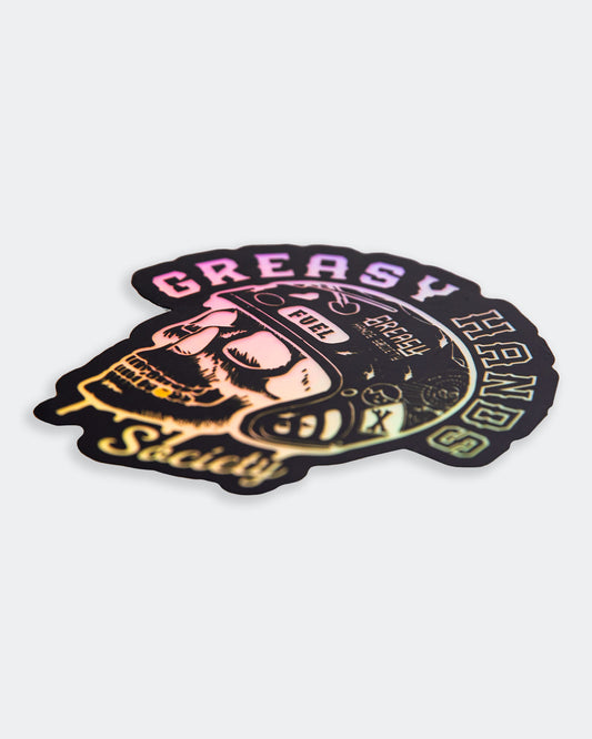 Drippin' Holographic Sticker - Greasy Hands Society