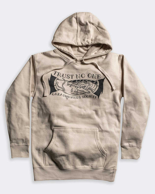 Trust No One Hoodie - Greasy Hands Society