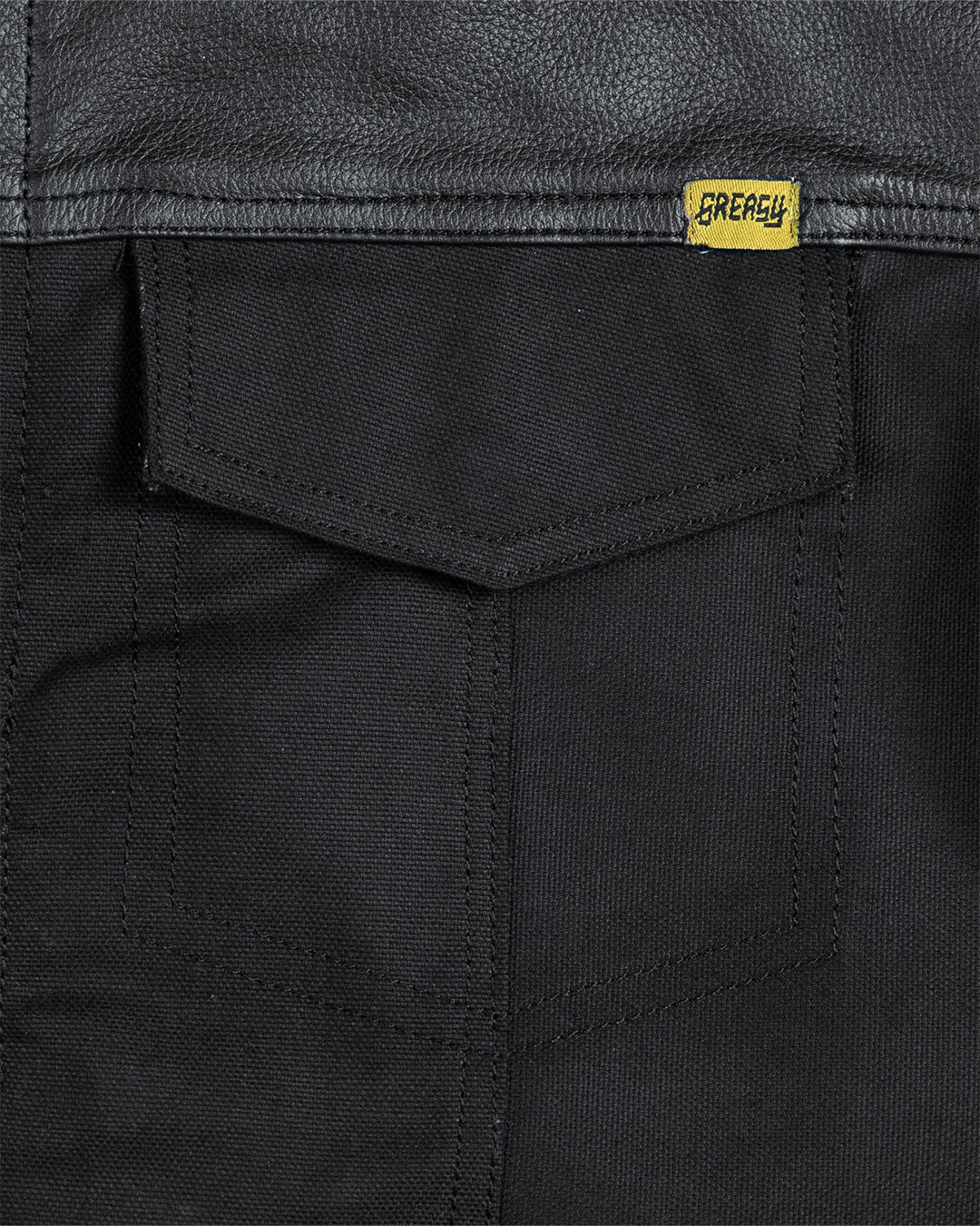 Jacinto Leather/Canvas Vest