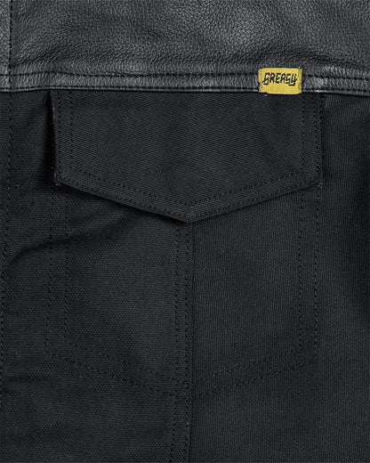 Jacinto Leather/Canvas Vest