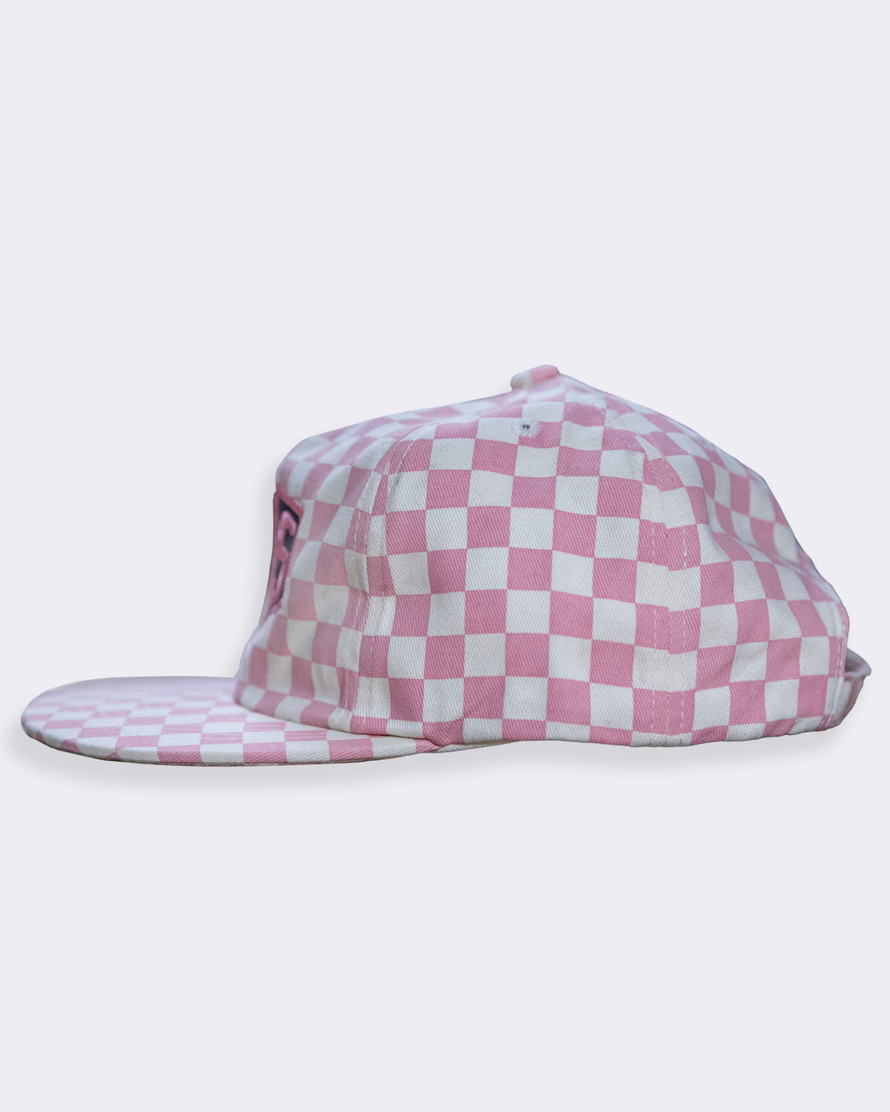 Pink Logo Pattern Ball Cap Hat Hillbilly Script Foam-Pink Camo Hat - Hillbilly Flannel Co main image 4