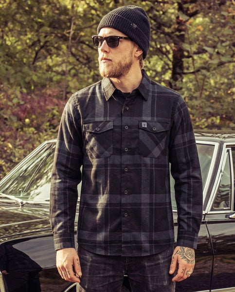 Synister Continental | Men's Black Flannel | Greasy Hands Society