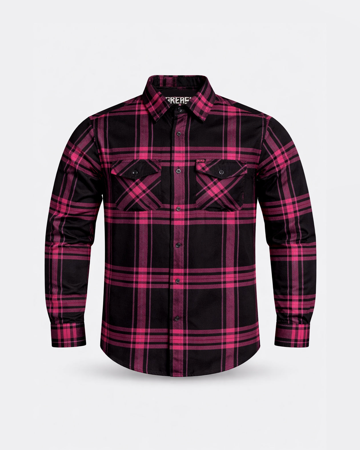 Lonely Heart | Men's Pink & Black Flannel | Greasy Hands Society Lonely Heart | Men's Pink & Black Flannel | Greasy Hands Society