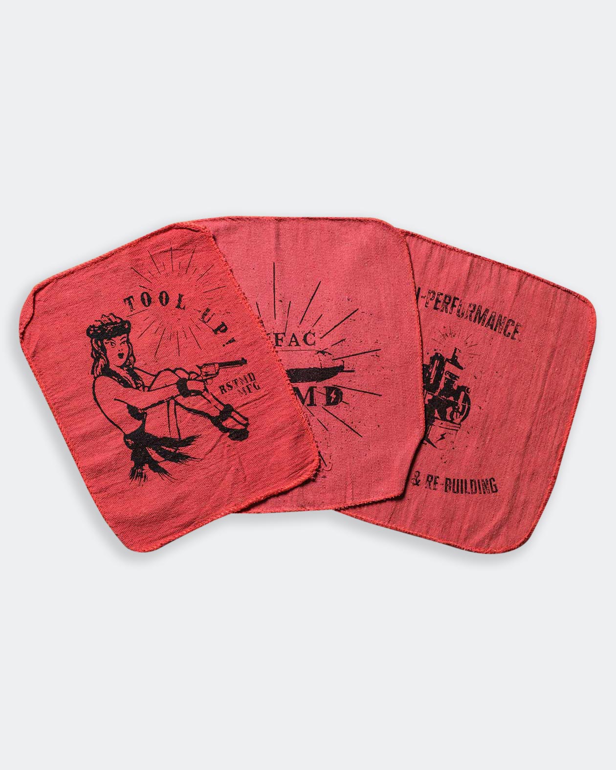 Tool Up Shop Rags Variety Pack - Greasy Hands Society 