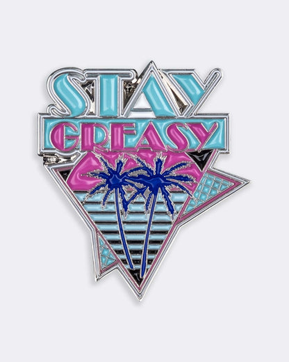 Stay Greasy Miami Vibe Pin - Greasy Hands Society 