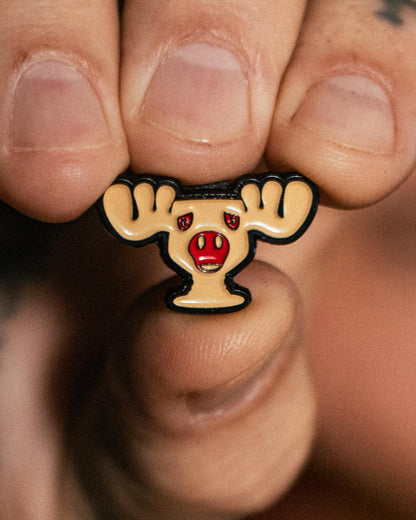 Griswold Moose Mug Pin - Greasy Hands Society 