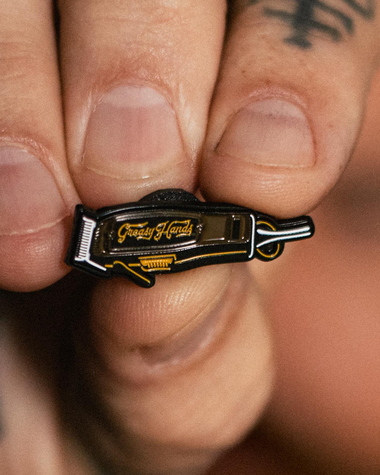 Barber Clipper Enamel Pin | Lifestyle Accessory | Greasy Hands Society