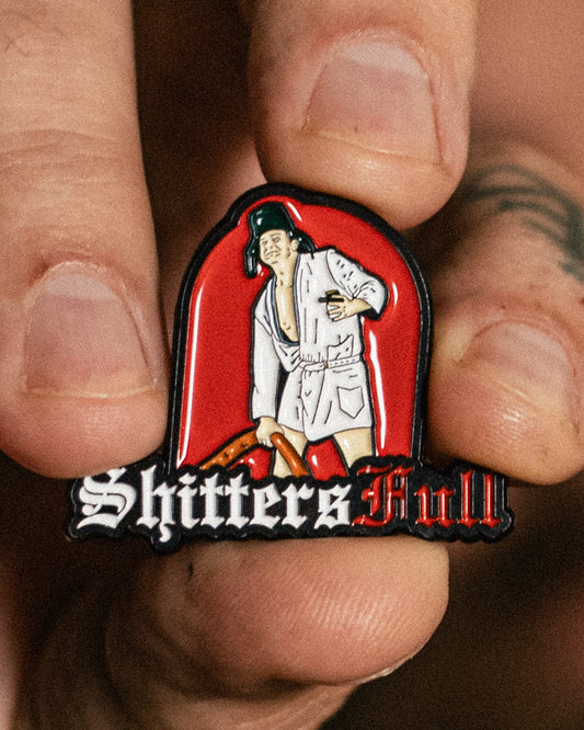 Griswold Shitters Full Pin - Greasy Hands Society 