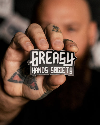 GHS Logo Sticker - Greasy Hands Society 