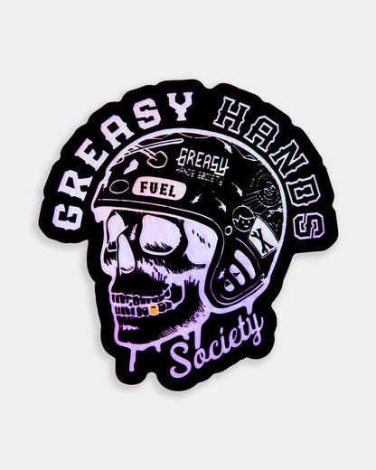 Drippin' Holographic Sticker - Greasy Hands Society 