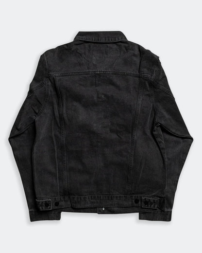 ten year jacket black denim jacket back full back view 