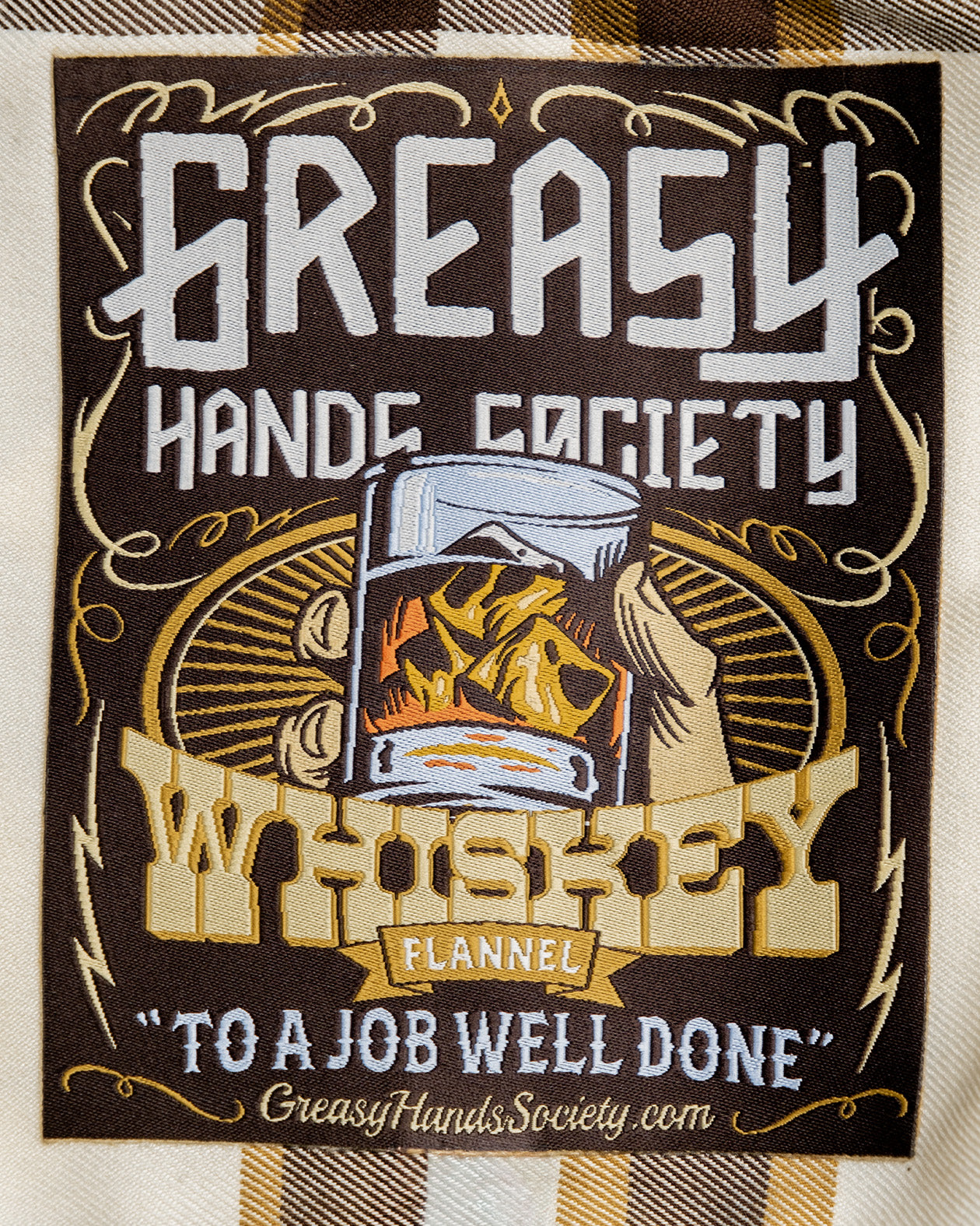 The Whiskey Flannel label art