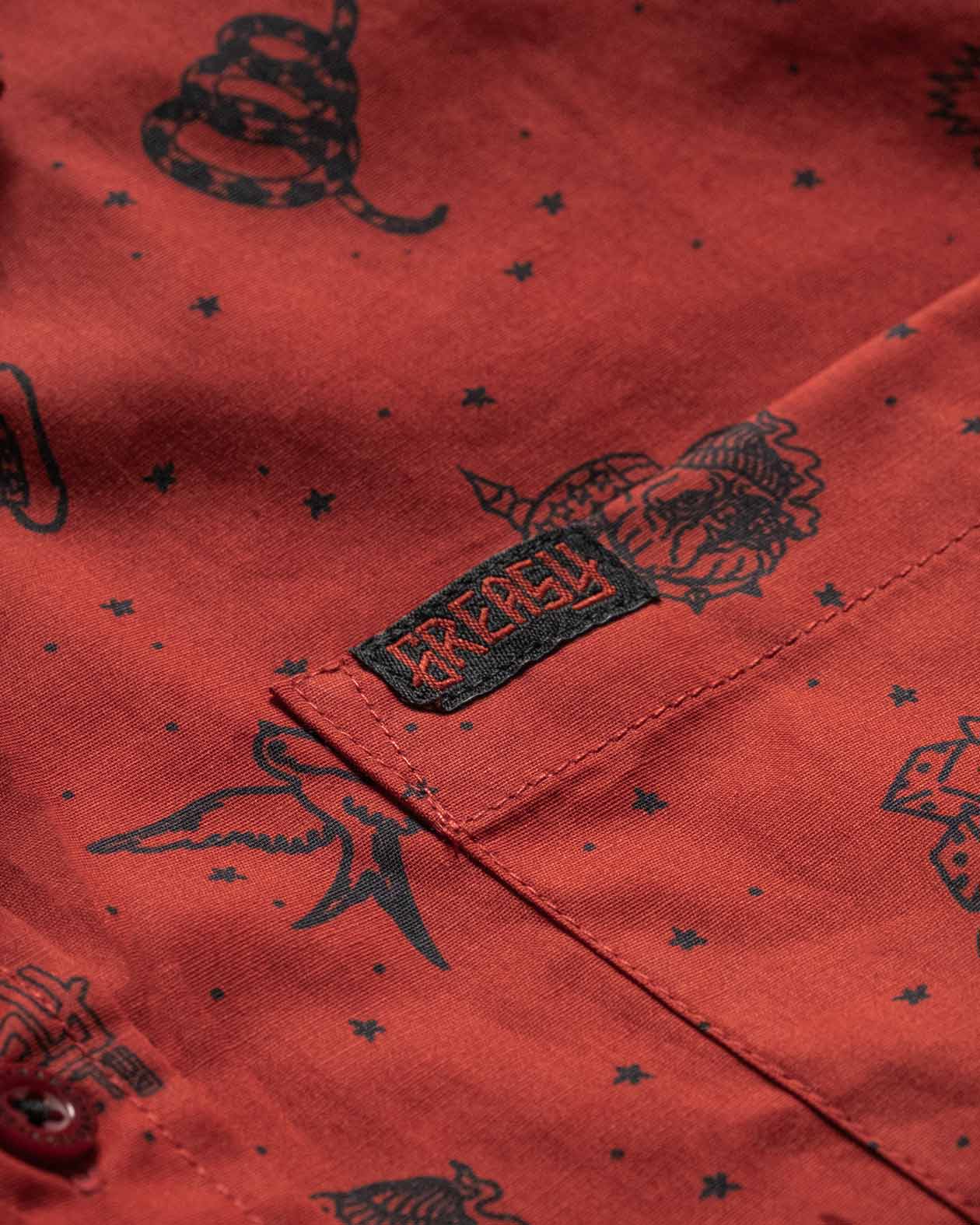 the 1776 button up pattern detail