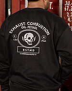 black combustion sweatshirt