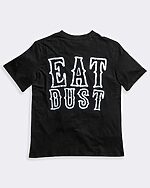 eat dust black tshirt back