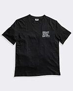 eat dust black graphic tee front