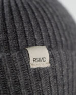 gray watch cap tag detail