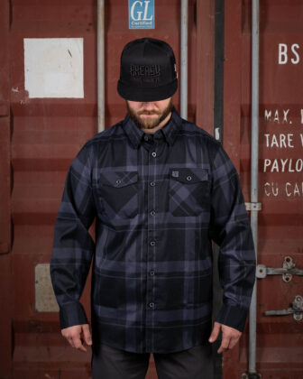 large flannel front