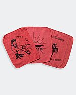 hula girl 3 pack red shop rags