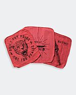 3-pack red shop rags