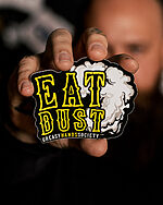 eat dust moto smoke sticker