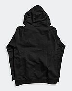 rstmd black script hoodie back
