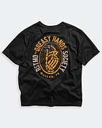 greasy hands society black back graphic
