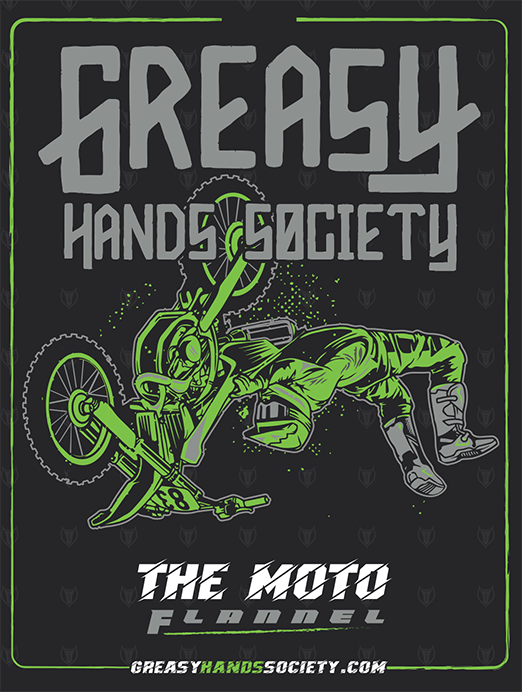 the moto flannel label art