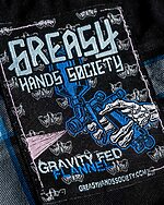 flannel tag art detail for gravity fed