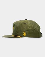 loden green kickback hat side view