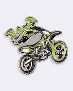 motocross bike enamel pin