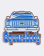 chevrolet squarebody enamel pin