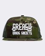 military camo logo front hat