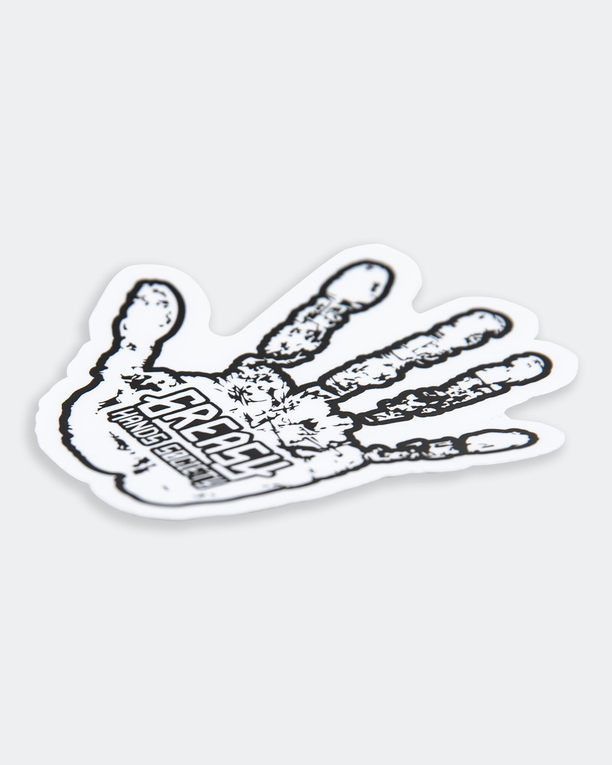 greasy hands society hand sticker