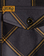 el lobo gray and orange pocket detail