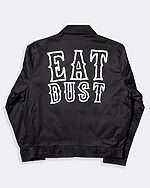 eat dust jacket full back black mechanic jacket