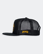 black support your local car club hat from the side