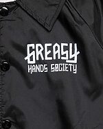 greasy hands society logo graphic front detail