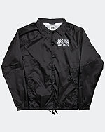 greasy hands society logo drift jacket in black